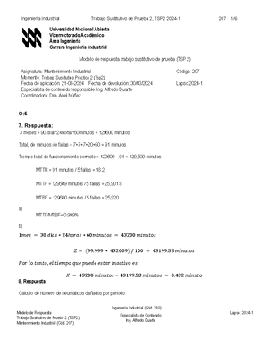 [Solved] Calcular el costo total usando datos de mantenimiento ...