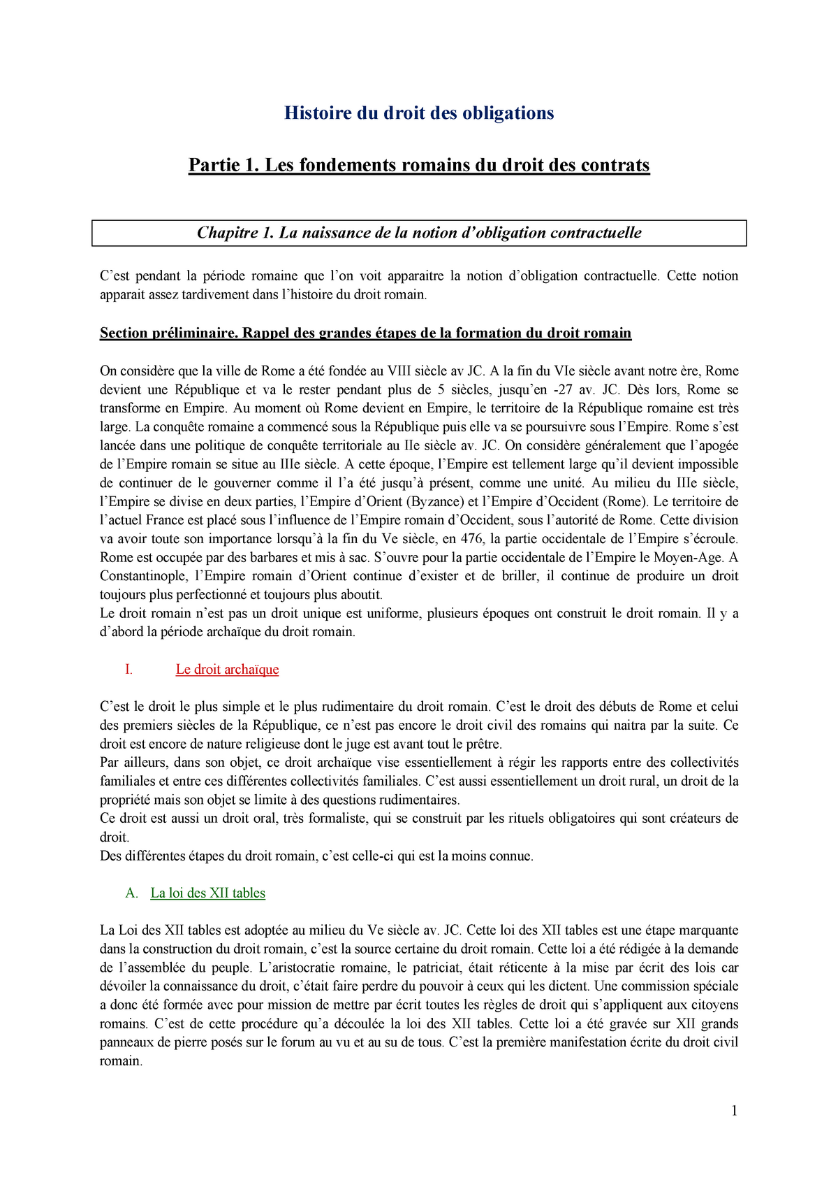 Histoire Du Droit Des Obligations - Warning: TT: Undefined Function: 32 ...