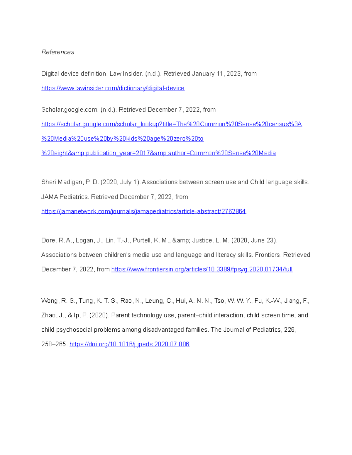 References goods na goodss References Digital device definition