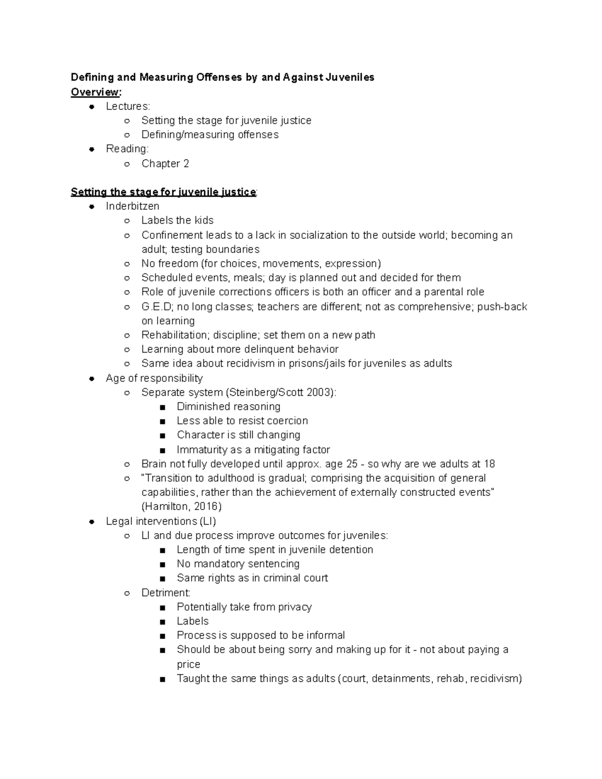 1 24 Defining Measuring Offenses; Characteristics of Juvenile Offenders