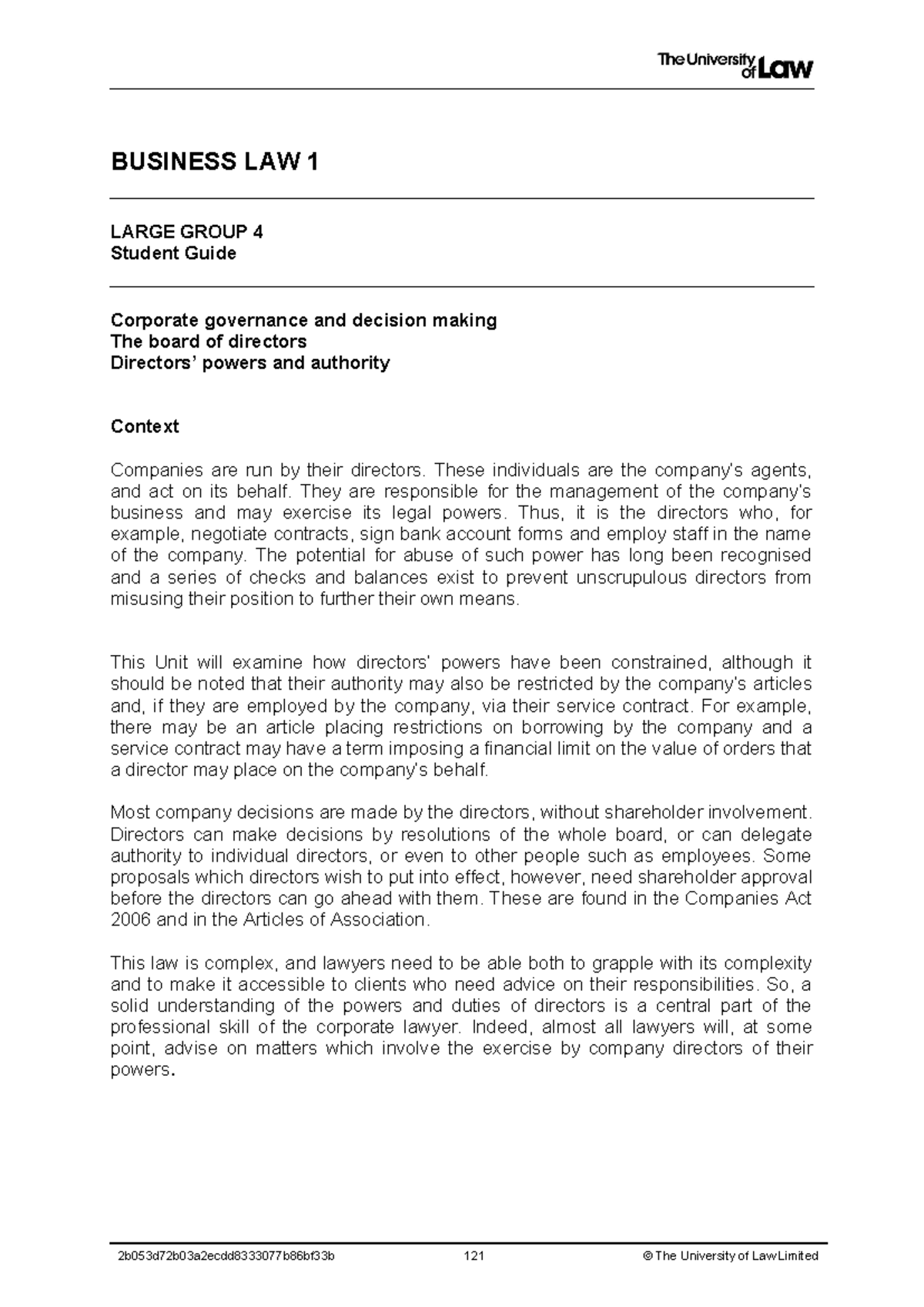 2324 Bus1 Lg04 Ce01 Student Guide - BUSINESS LAW 1 LARGE GROUP 4 ...