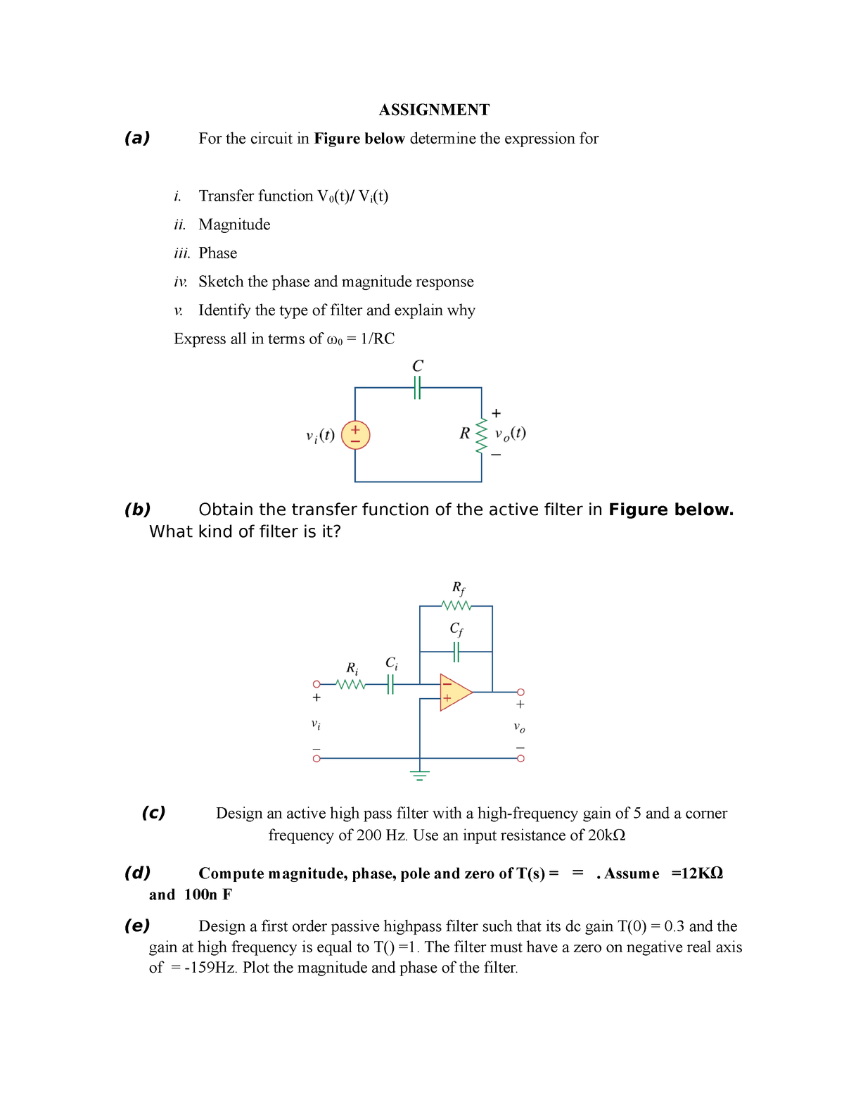 power electronics assignment questions