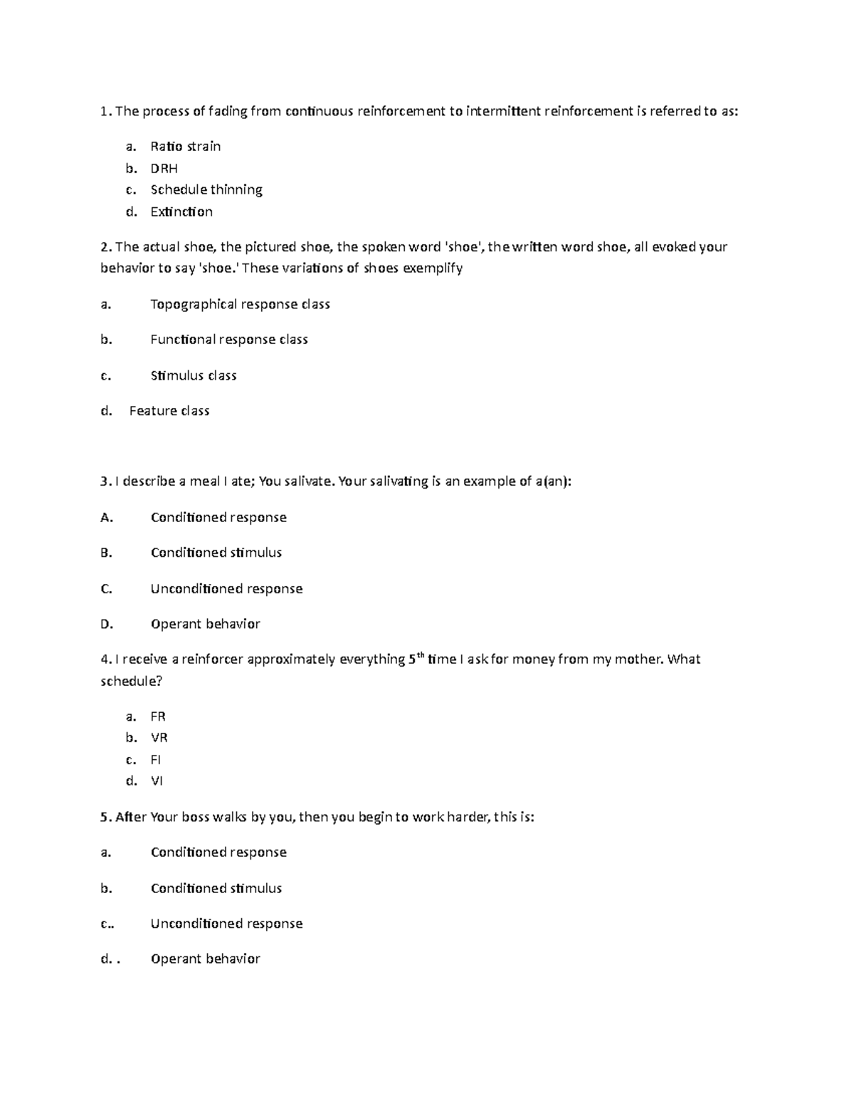 5011 Final practice - The process of fading from continuous ...