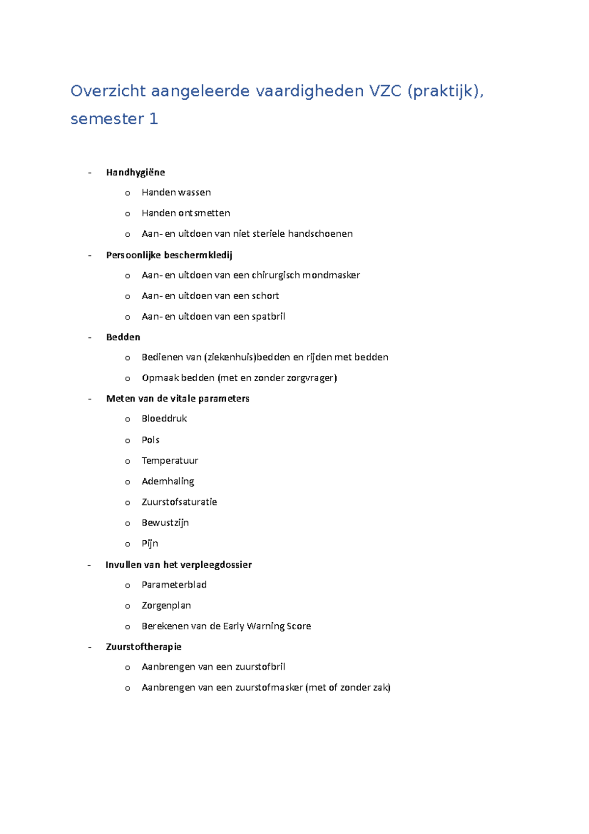 Geziene-technieken-VZC1a - Overzicht aangeleerde vaardigheden VZC ...