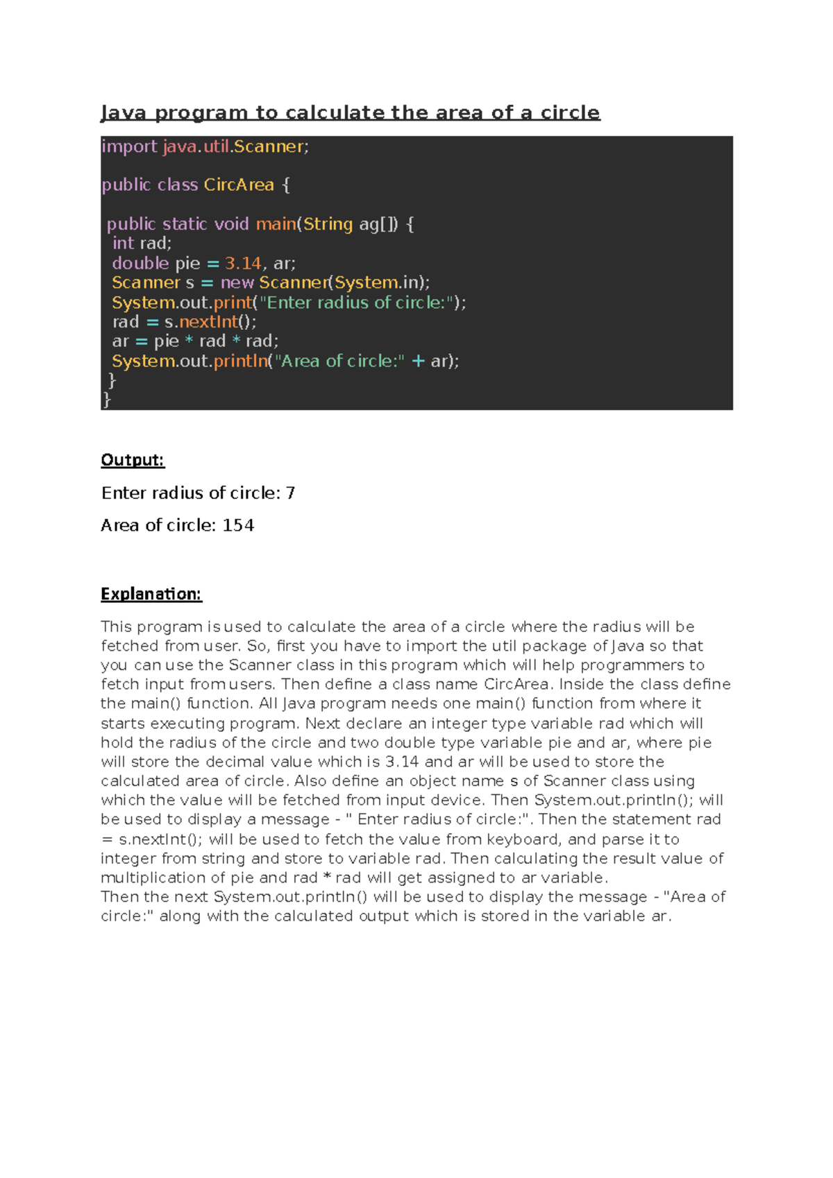 calculate-the-area-of-a-circle-java-program-to-calculate-the-area-of