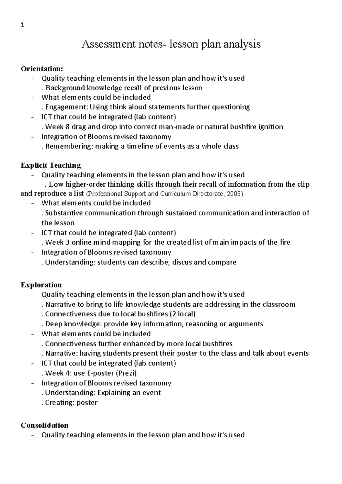 Assessment notes - Summary of the essay assignment - Assessment notes ...