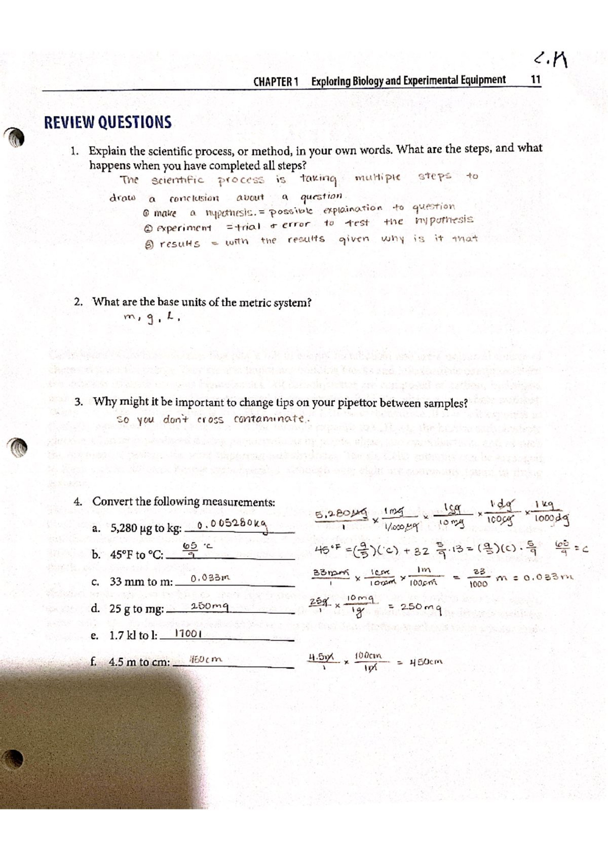 BIO 1510 lab 1 questions - BIO 1510 - Studocu