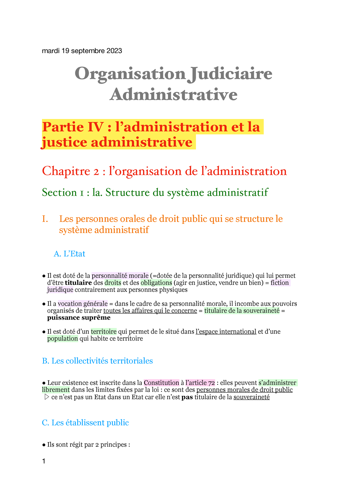 dissertation organisation judiciaire