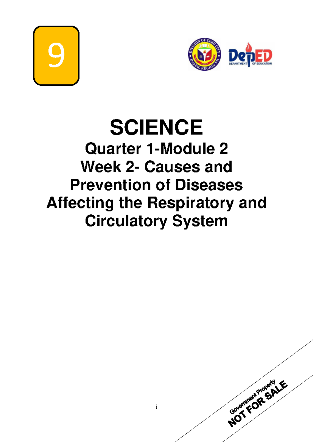 M2 Q1 SCI - Science - Quarter 1 - i SCIENCE Quarter 1-Module 2 Week 2 ...