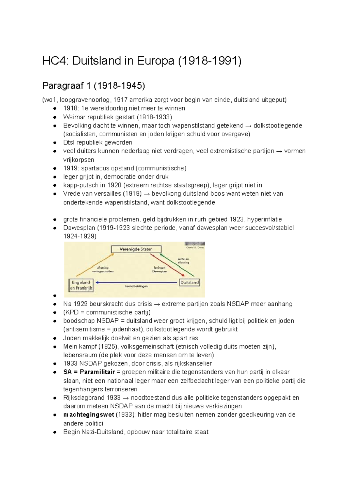 Geschiedenis Examentraining - HC4: Duitsland In Europa (1918-1991 ...