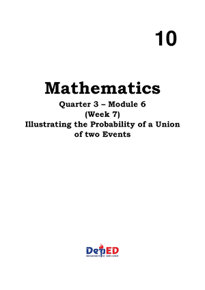 2 Q4 Mathematics - Mathematics Quarter 4 – Module 2 (Week 2) Calculates ...