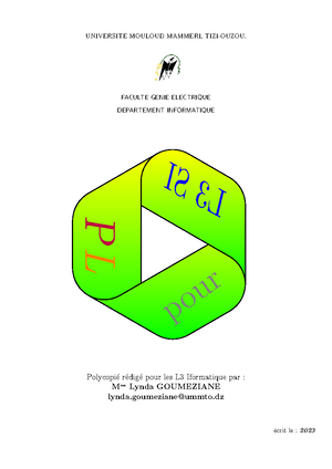 Cours PL Chapitre 2 Représentation Graphique - UNIVERSITE MOULOUD ...