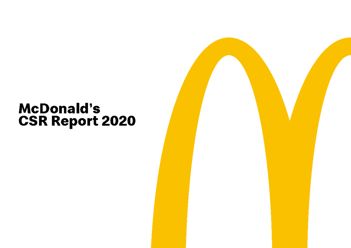Mc Donalds CSR2020 Additional reading for activity Bsbmgt 617 ...