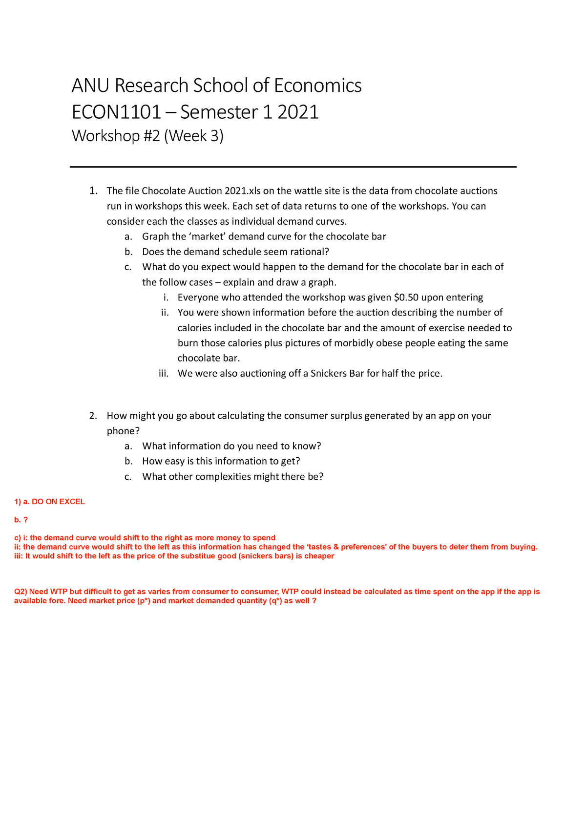 Workshop 2 Questions - ANU Research School Of Economics ECON1101 ...