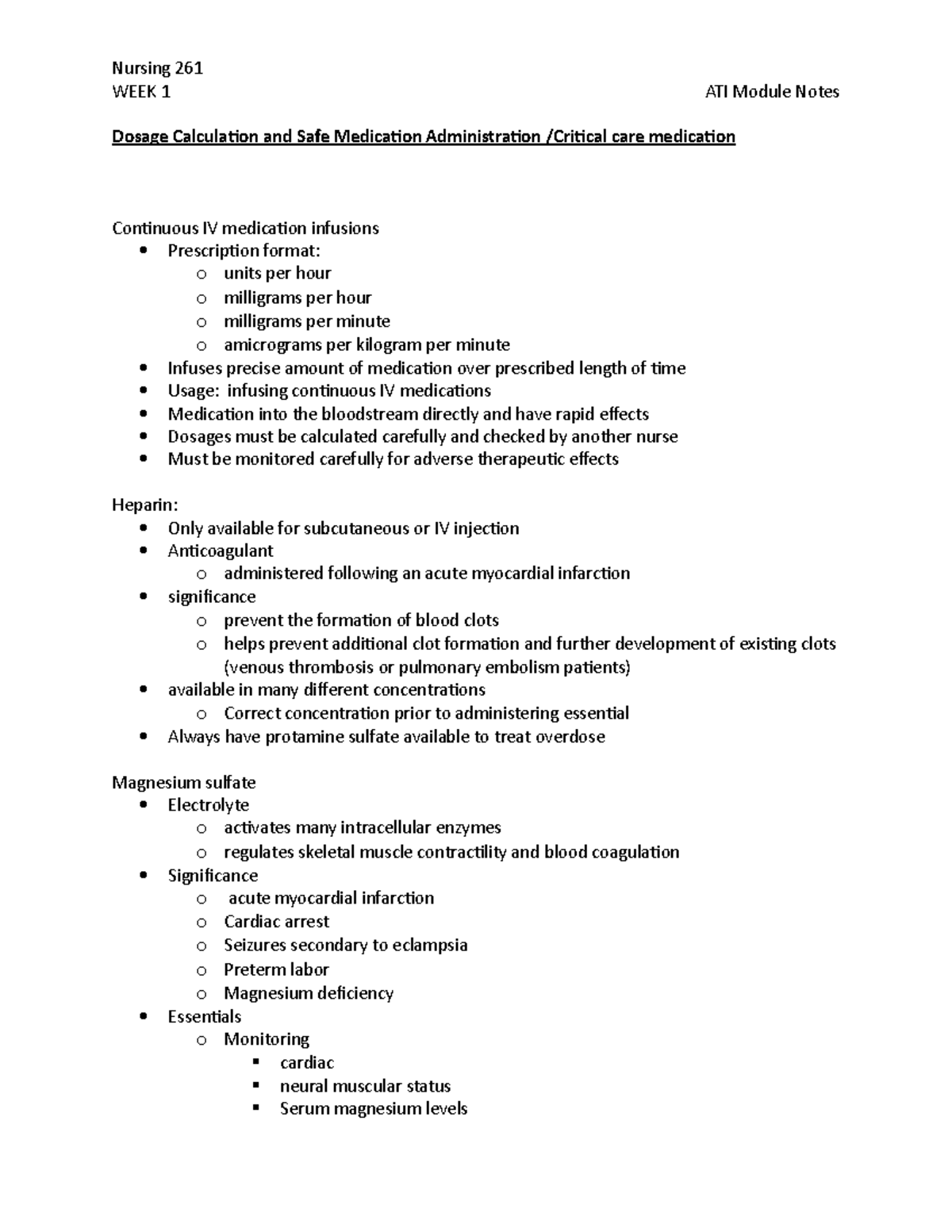 continuous-iv-medication-infusions-nursing-261-week-1-ati-module