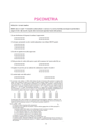 Psicometria 2 Modulo B - Lisa Di Blas - PSICOMETRIA 2 MODULO B LEZIONE ...