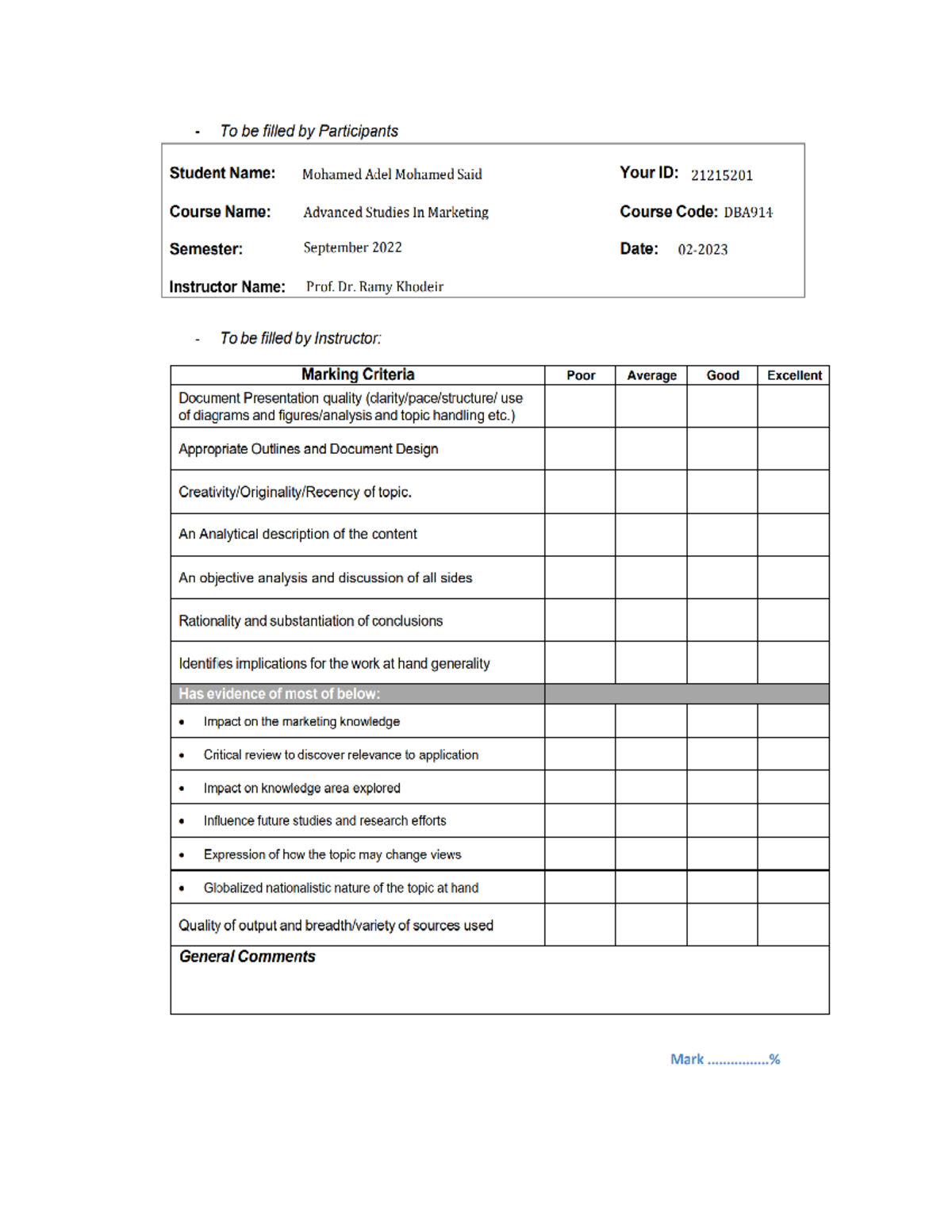 Application of Marketing Strategy Audit IDIC Model in SAP Egypt Mohamed ...