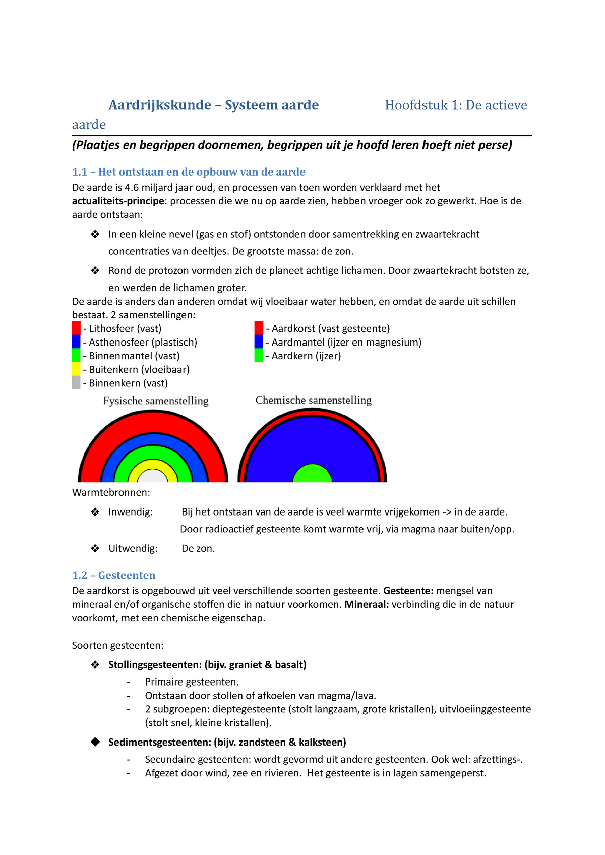 Aardrijkskunde Samenvatting SE Systeem Aarde - Aardrijkskunde – Systeem ...