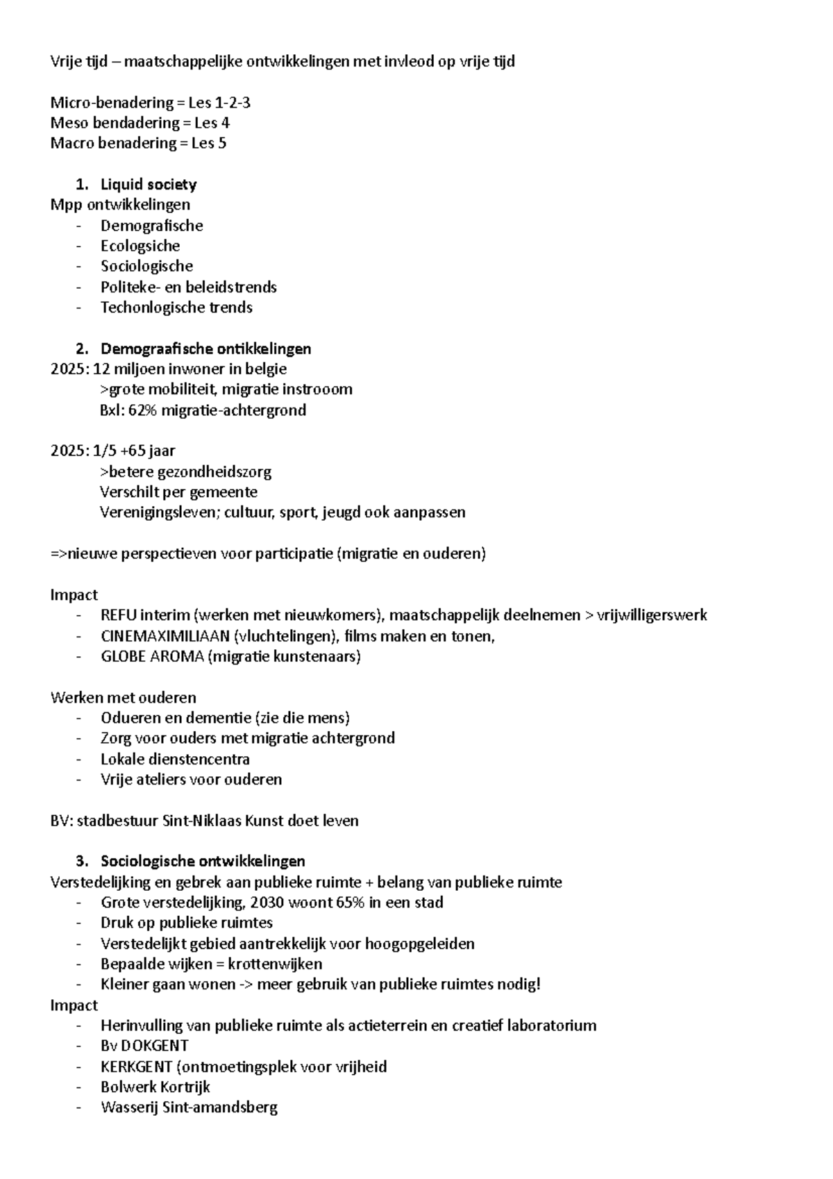 Maatschappelijke ontwikkelingen met invloed op vrije tijd - Vrije tijd ...