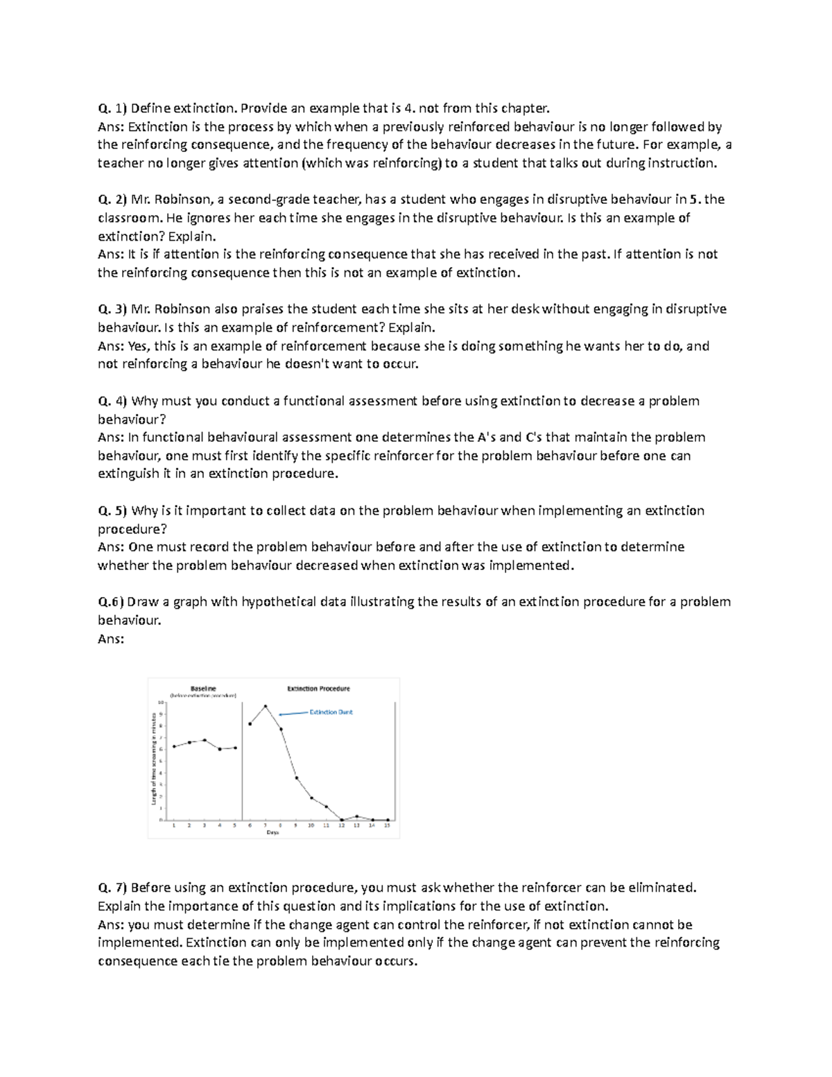 Chapter 14 Practise Test Answers - Q. 1) Define extinction. Provide an ...