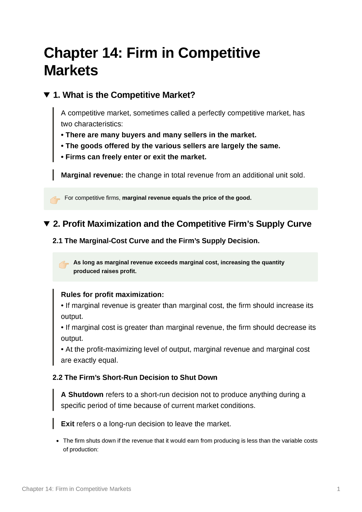 Chapter 14 Firm In Competitive Markets - What Is The Competitive Market ...