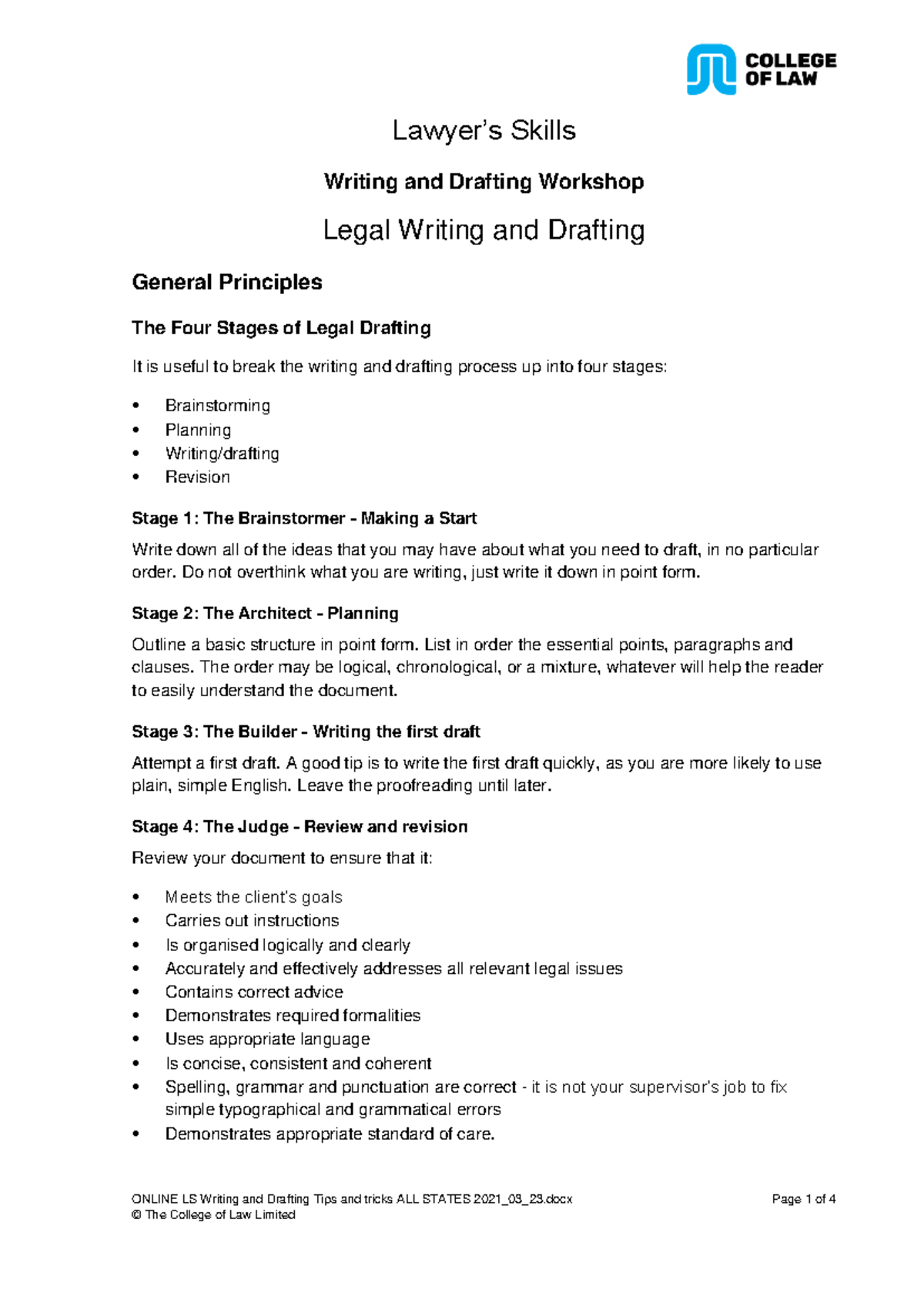 Online LS Writing and Drafting Tips and tricks ALL States 2021 03 23 ...