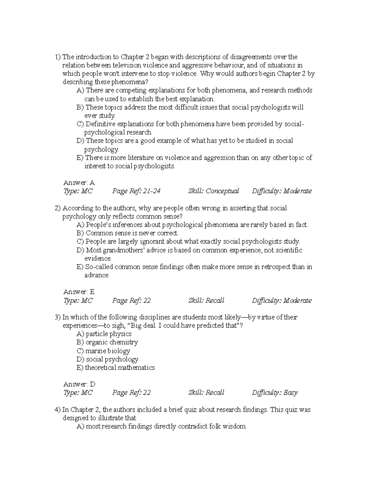 Chapter 2 Test Bank - The Introduction To Chapter 2 Began With ...