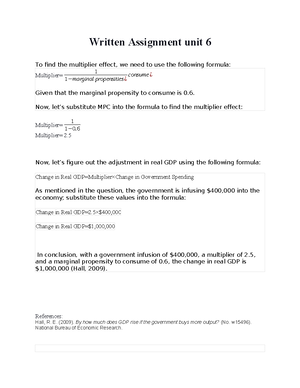 Written Assignment Unit 1 - University of the People Written Assignment ...