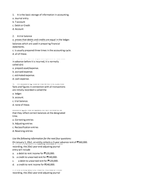 CFAS Quiz - Theories - Quiz #3: CFAS A Statement Of Financial Position ...