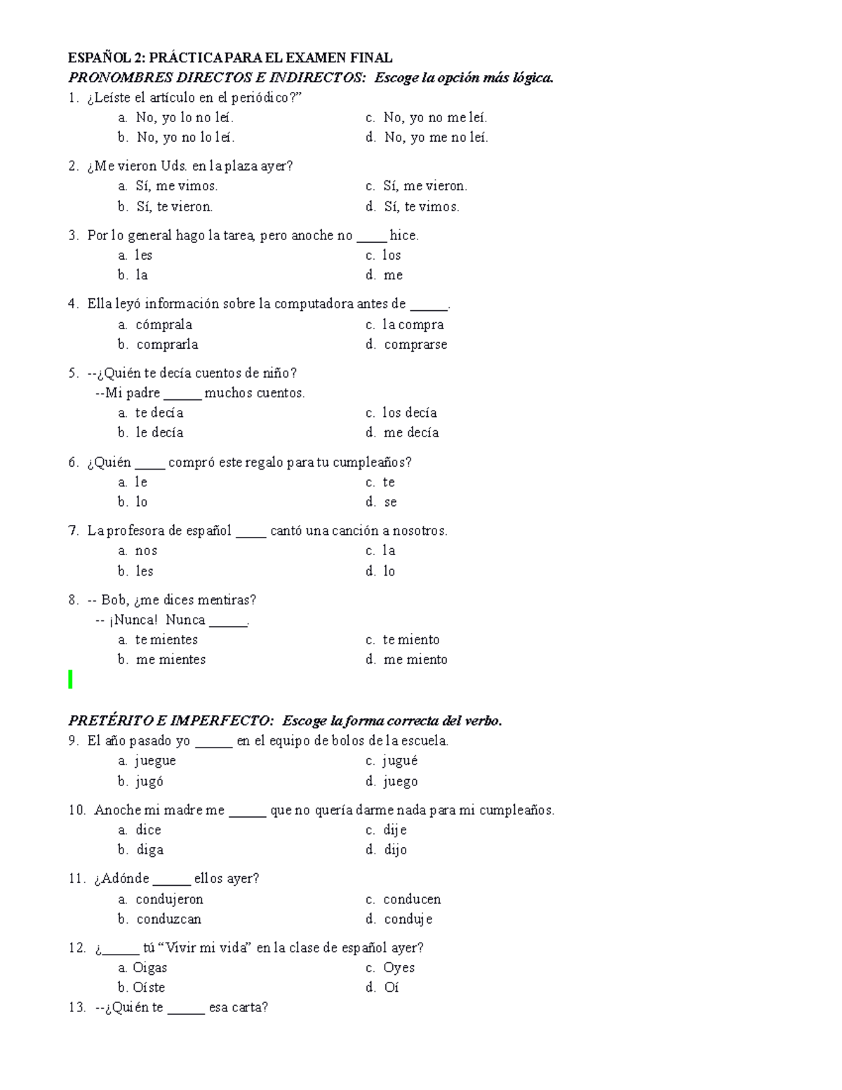 2017-sp-2-final-exam-practice-test-espa-ol-2-pr-ctica-para-el-examen