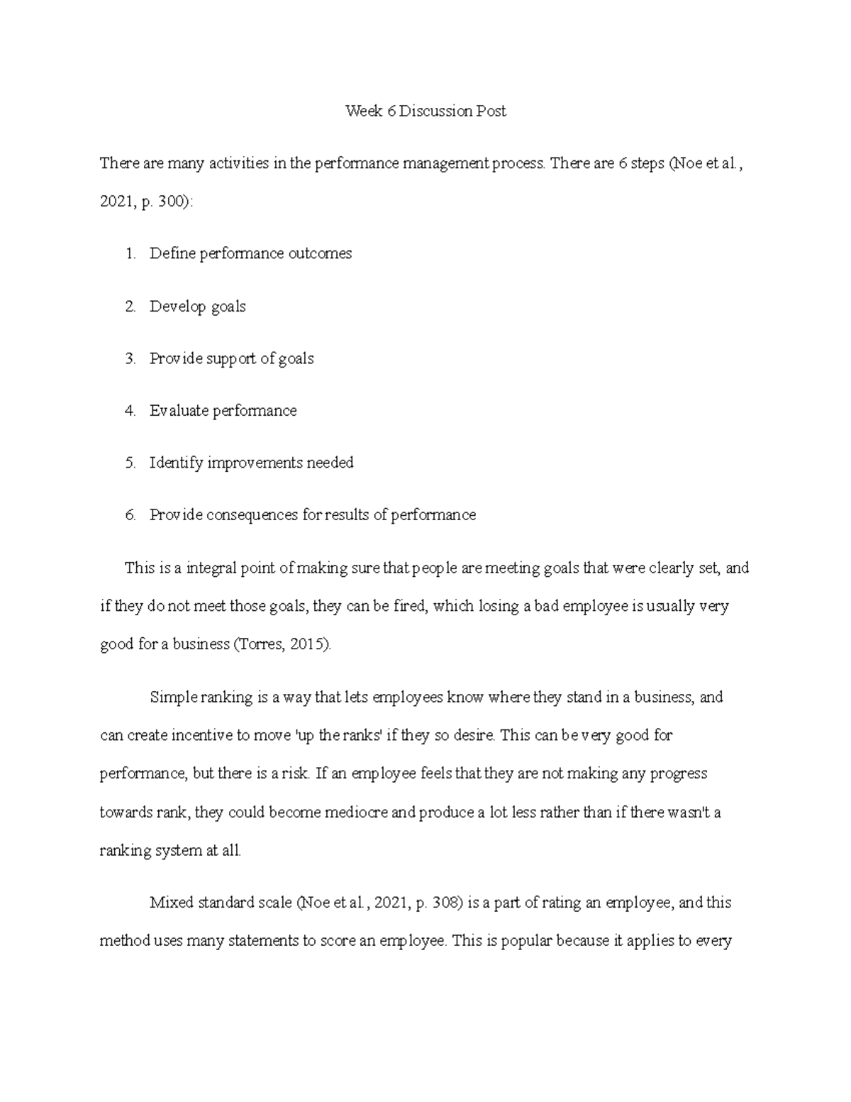 Week 6 Discussion Post - Week 6 Discussion Post There are many ...