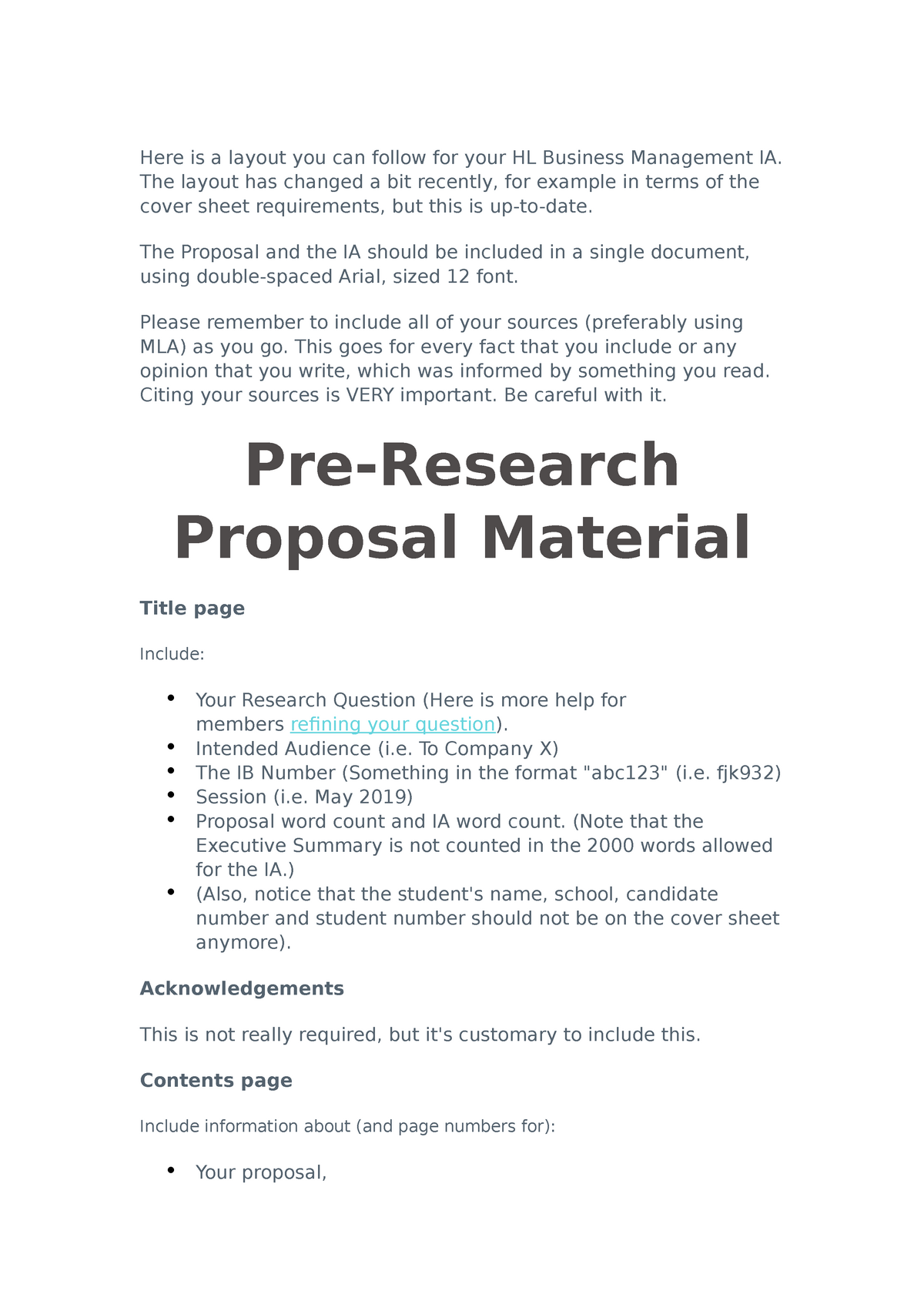 ib business management research proposal