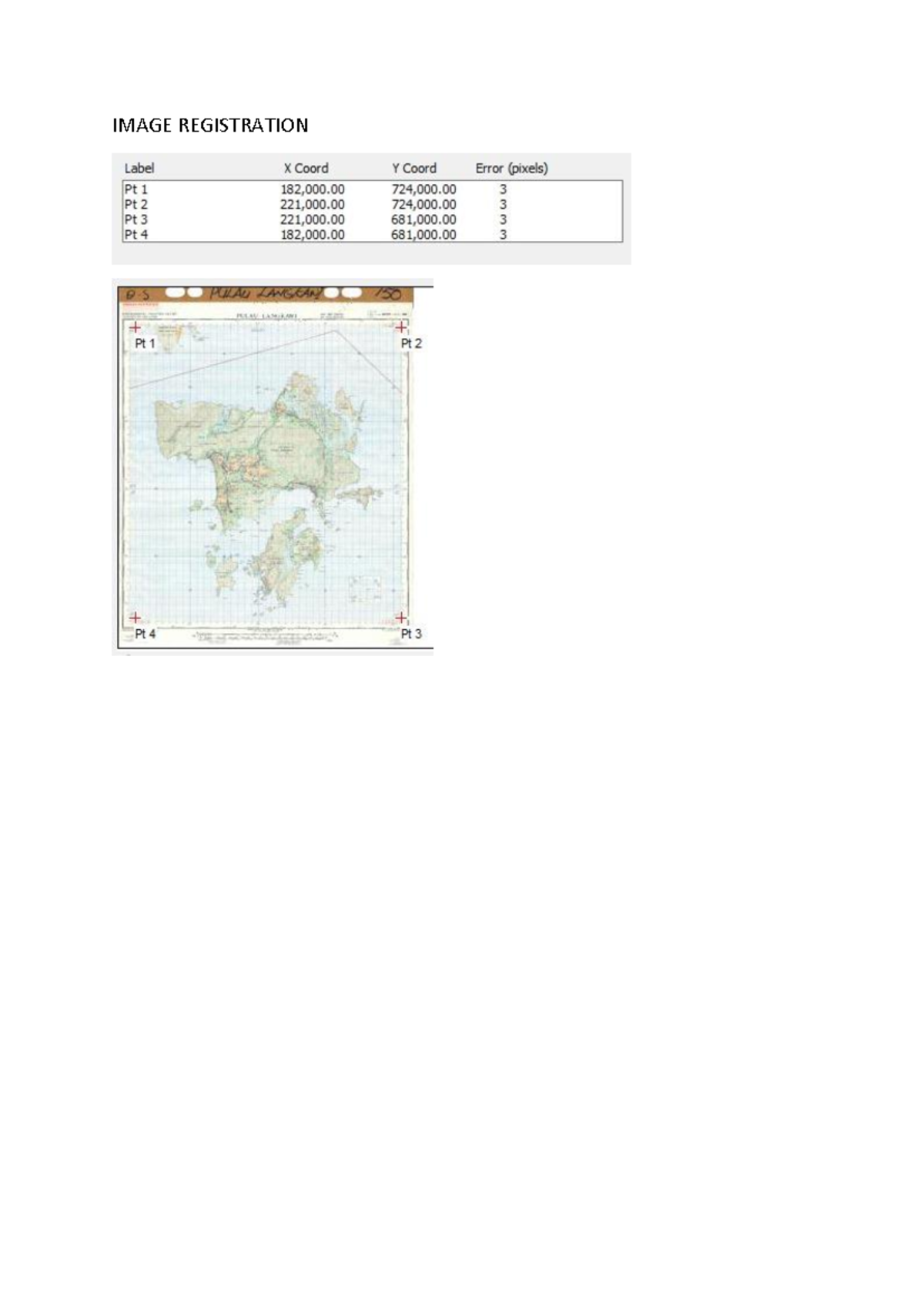 LAB 1a&b - introduction to cartography - IMAGE REGISTRATION - Studocu
