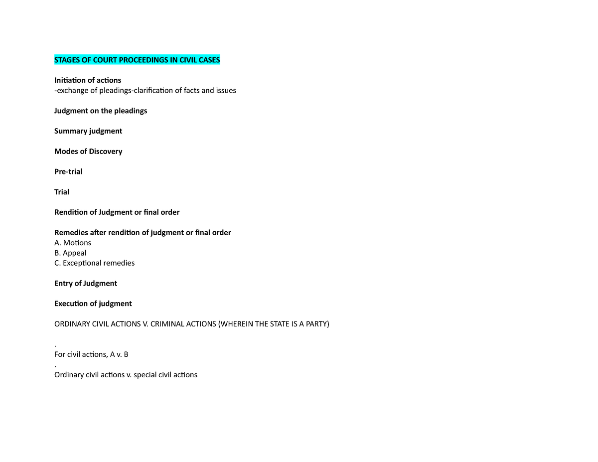 overview-of-civil-procedure-stages-of-court-proceedings-in-civil