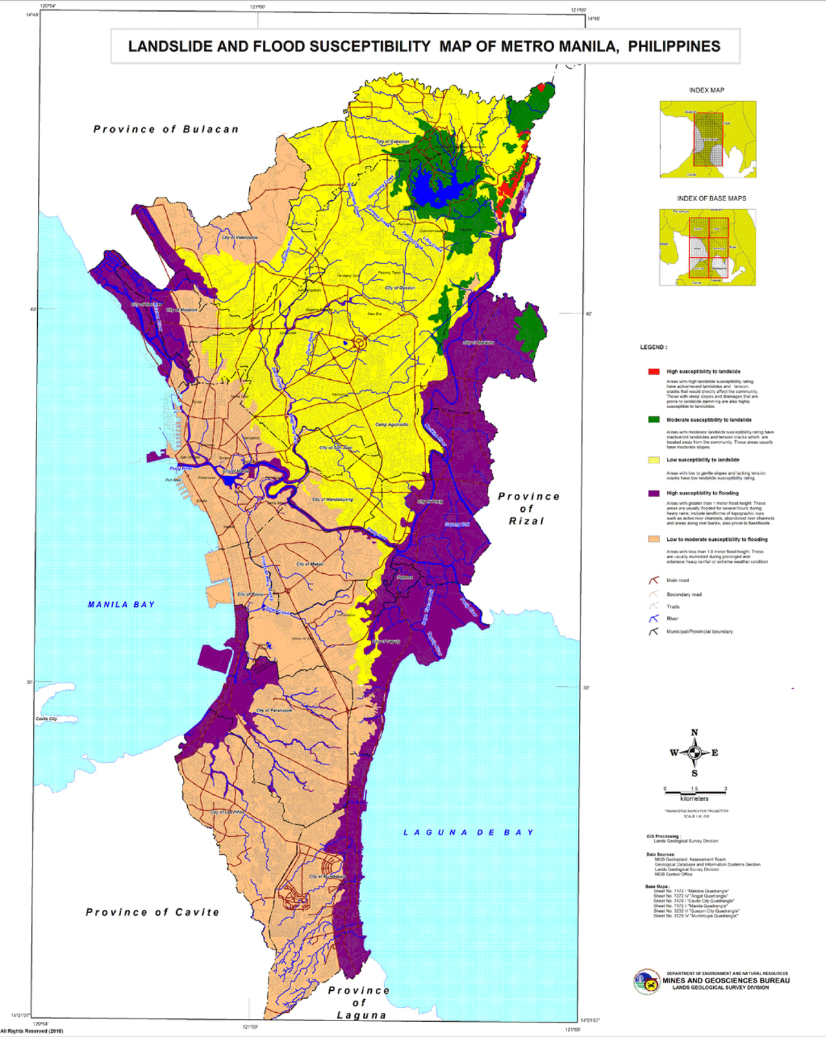 GEO160 Landslide and Flood Susceptibility Metro Manila - geology for ...