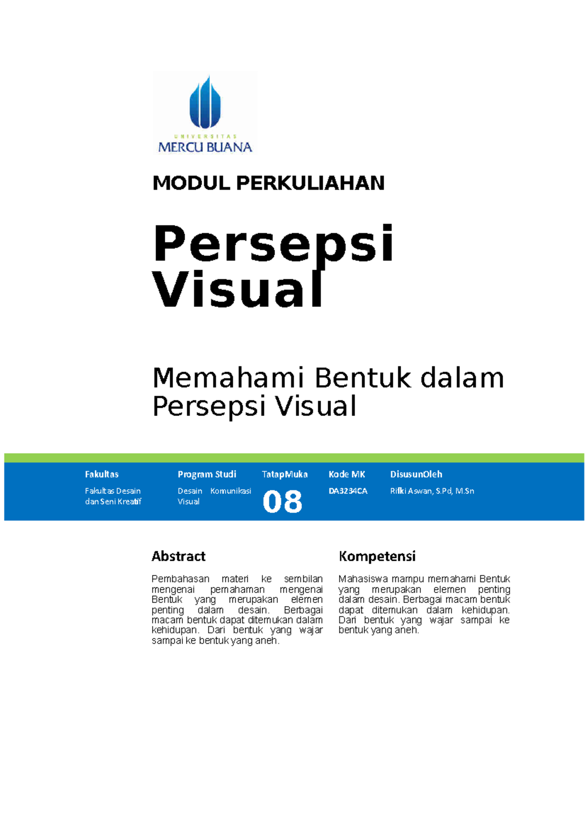 Modul Presepsi Visual [TM08] - MODUL PERKULIAHAN Persepsi Visual ...