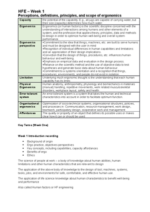 Week One Study notes - Summary of Week one lecture and readings ...