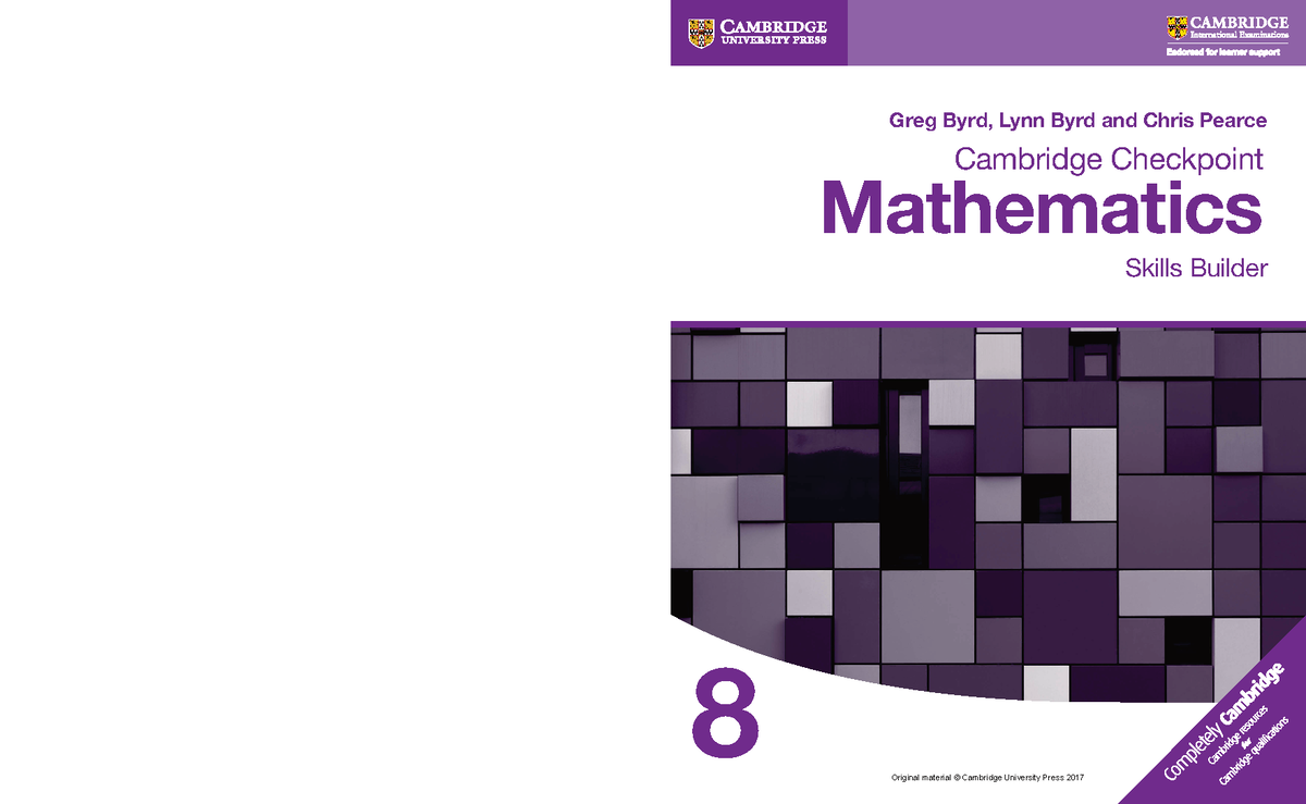 Cambridge Checkpoint Mathematics Skills Builder 8 - 8 Greg Byrd, Lynn ...