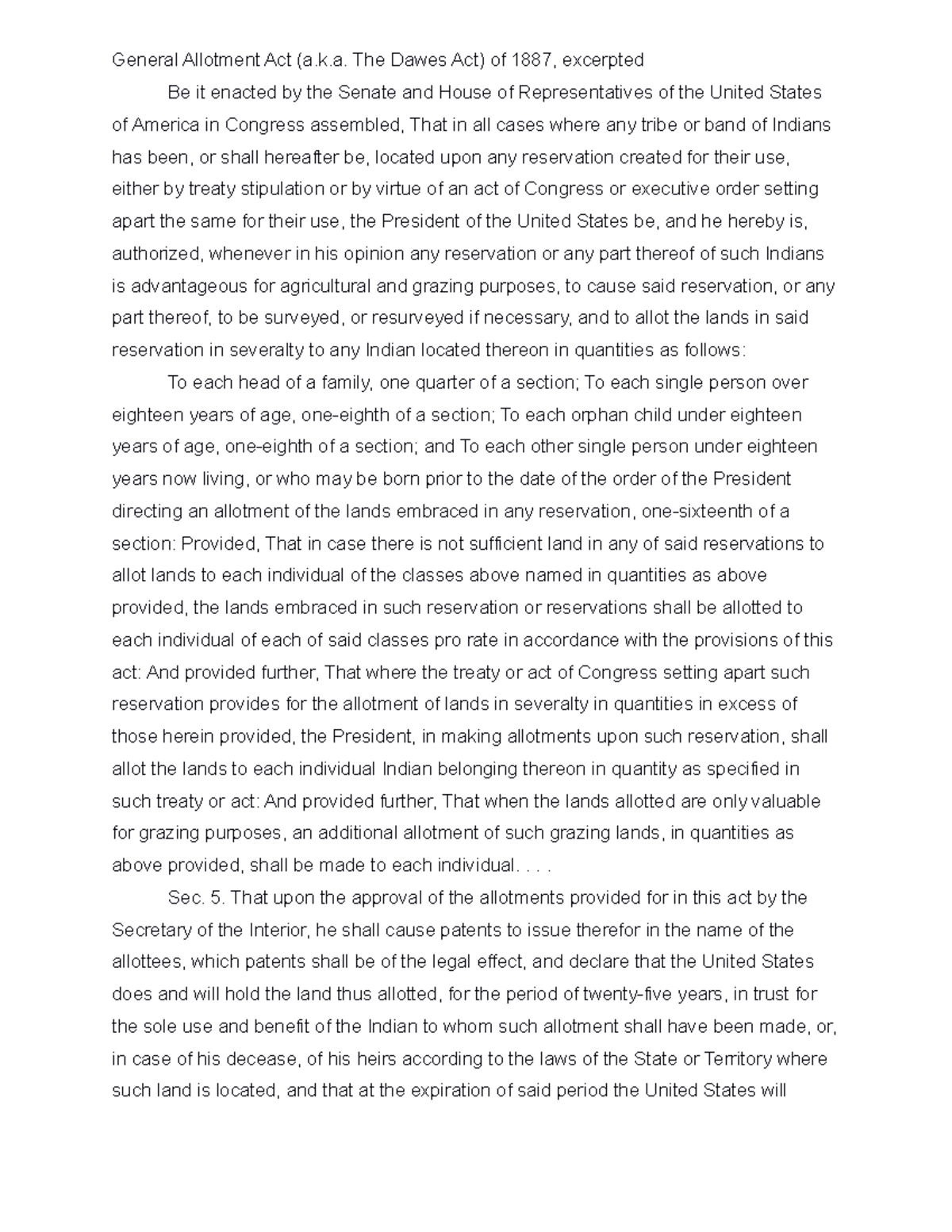 Dawes Act Of 1887 Apush Definition - g86bdnh
