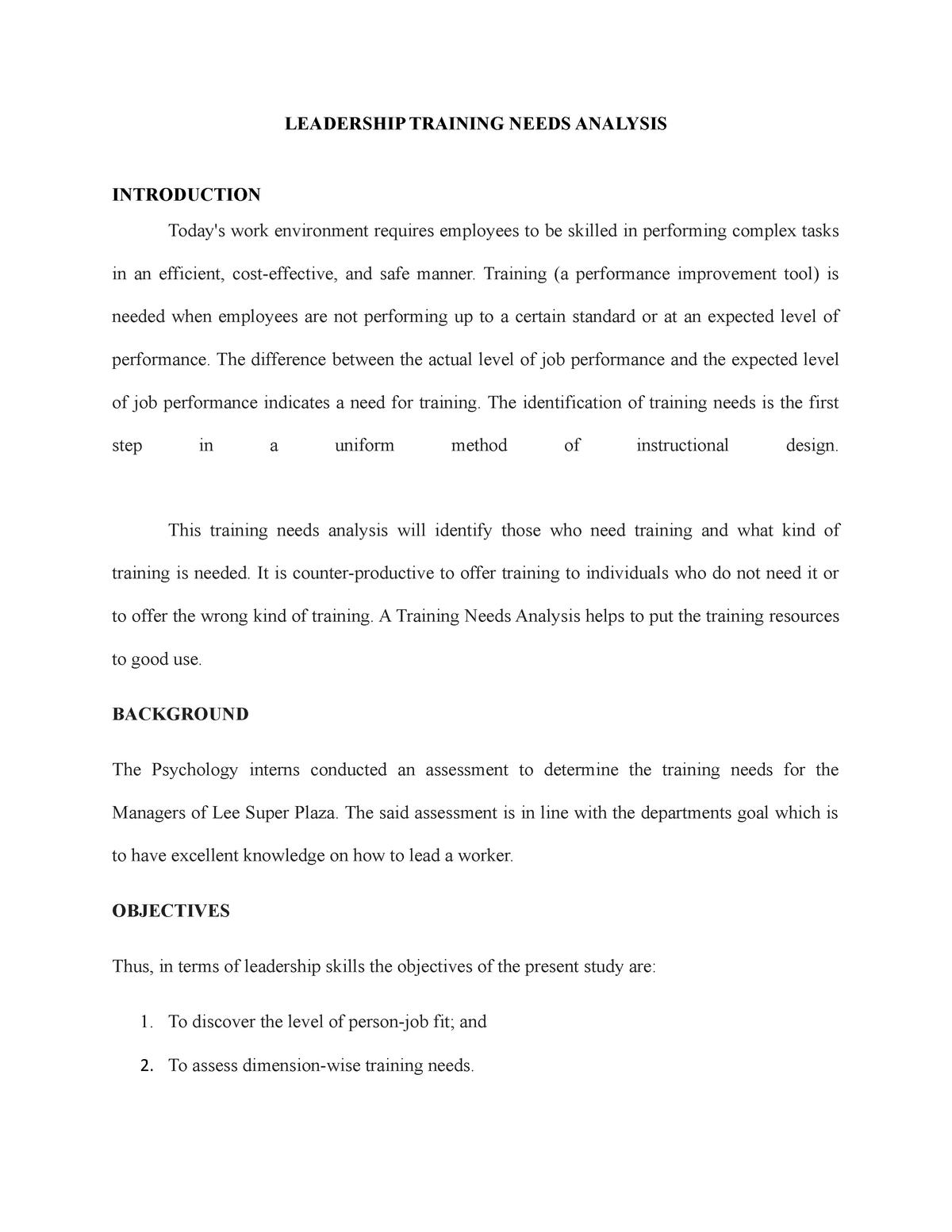 training-needs-analysis-group-dynamics-studocu