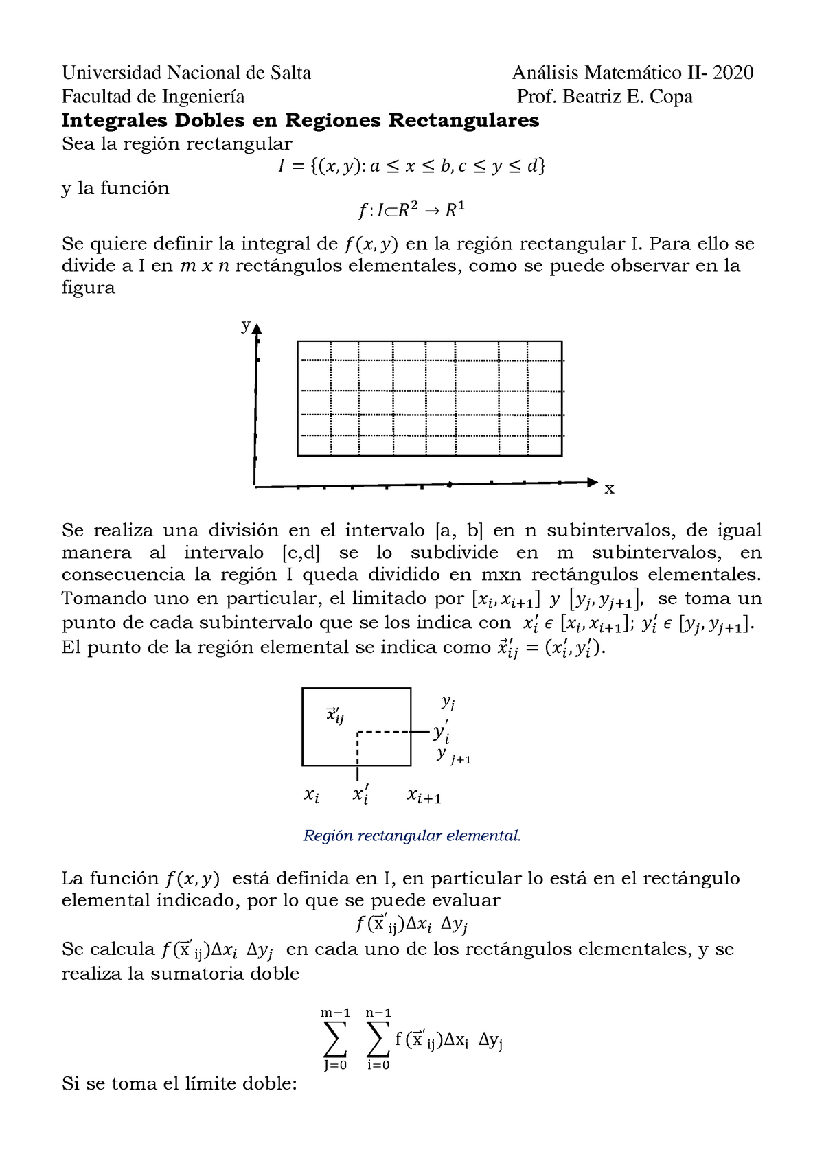 T10 Integrales Dobles Y Triples - Facultad De Ingeniería Prof. Beatriz ...