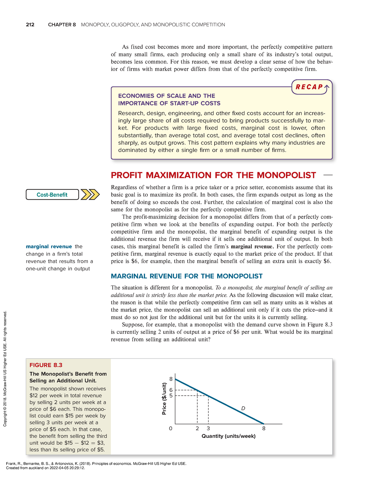 Principles Of Economics - (PART 3 Market Imperfections) - 212 CHAPTER 8 ...