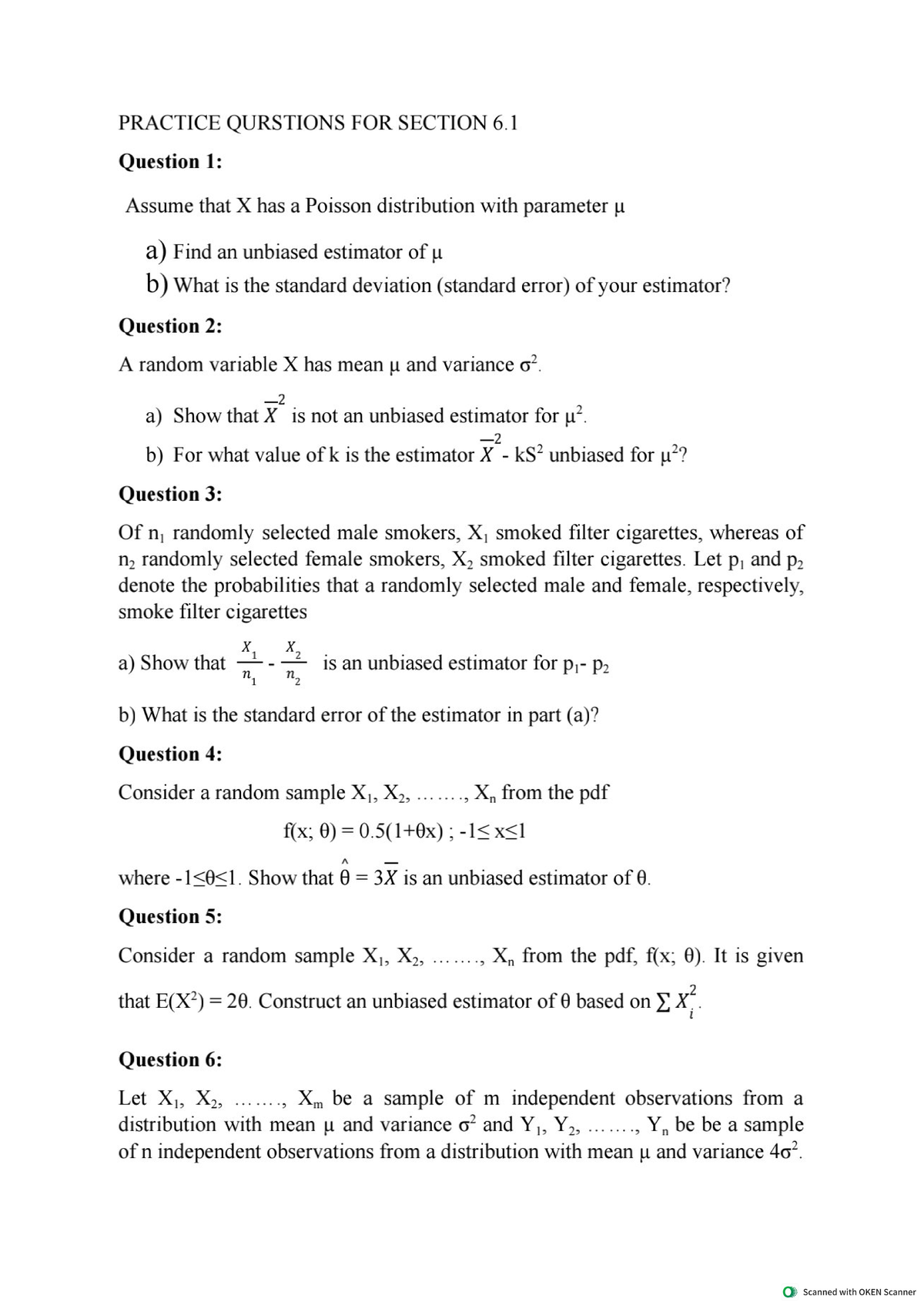 Practice Questions - .......................... - Introductory ...