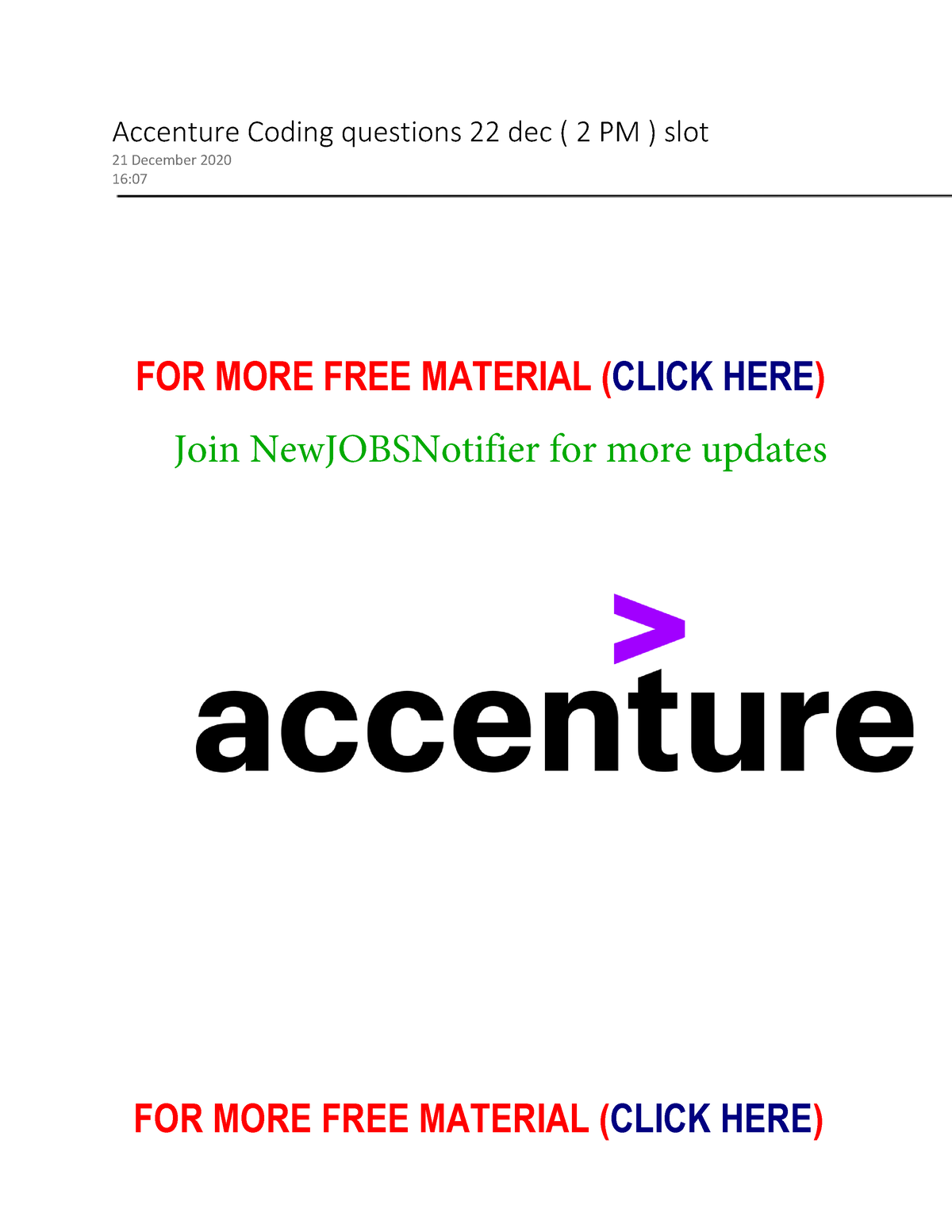 -Accenture Codes With Solution- Accenture Coding Questions 22 Dec ( 2 ...