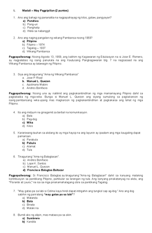 Module 2 - MODYUL 2: Aralin 2: Iba Pang KonseptongPangwika ...