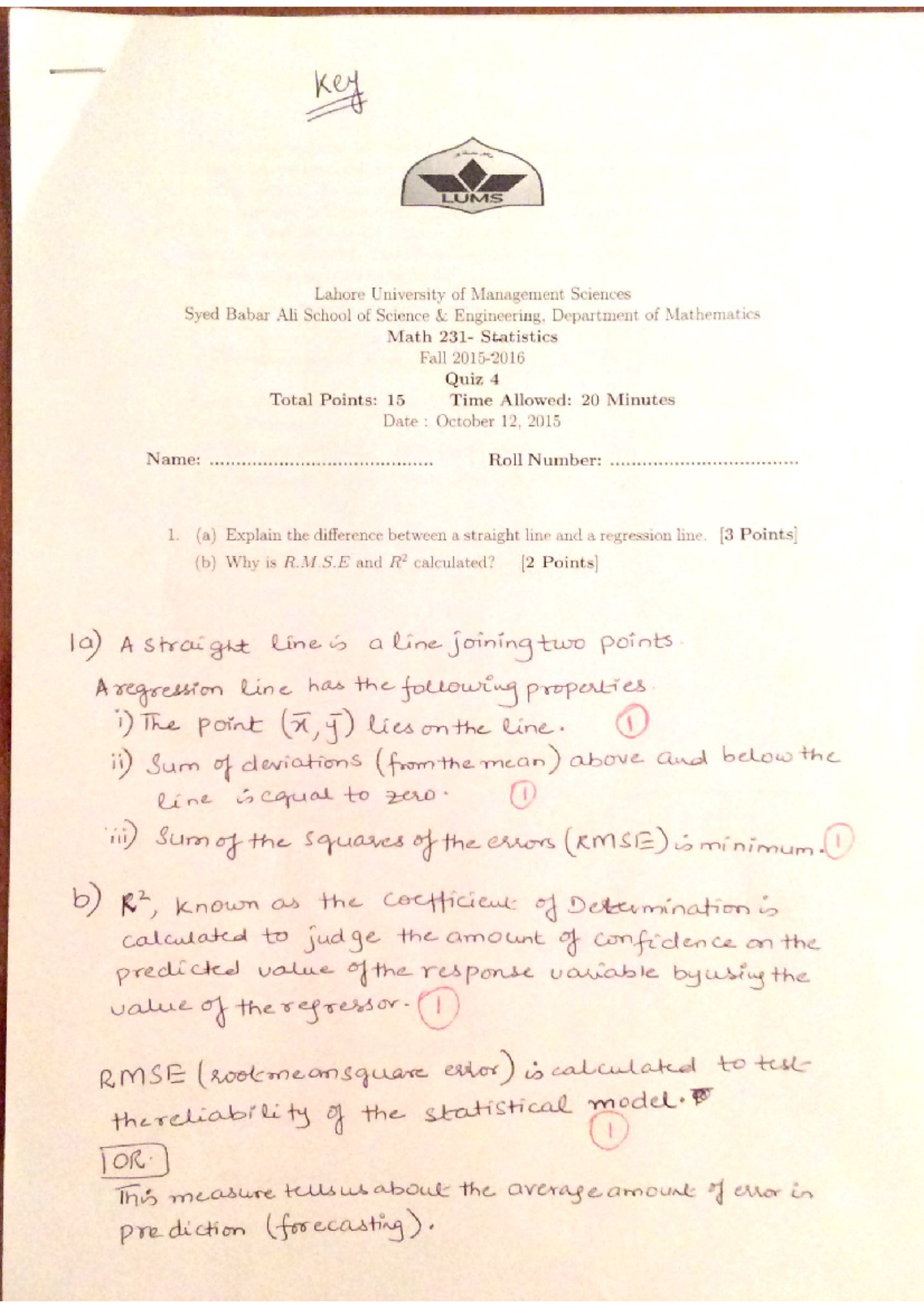 Quiz 4 14 September 2014, questions and answers - Statistics and data ...