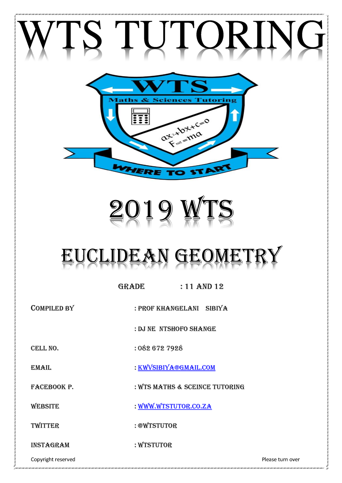 2019-wts-12-euclidean-geometry-2019-wts-euclidean-geometry-grade-11