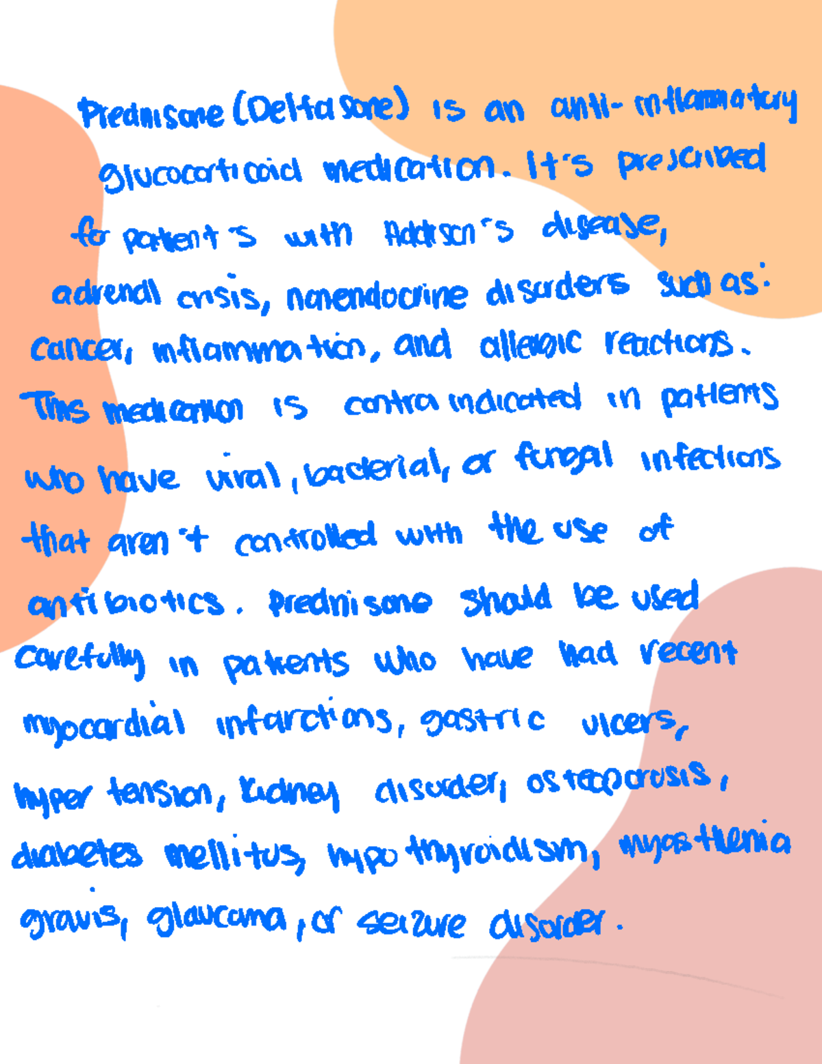 CMS Remediation Pharm Paragraphs-CW - Prednisone Delta sone is an anti ...