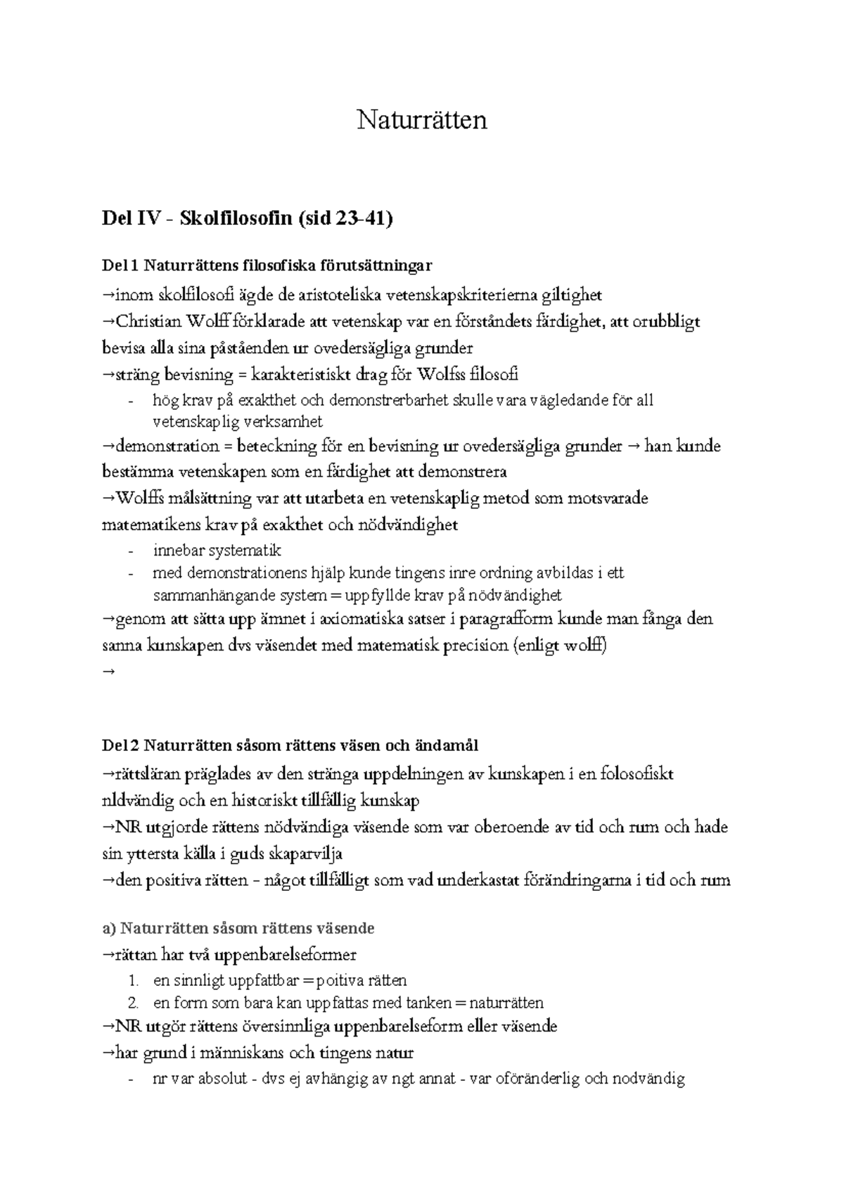 Naturrätten - wfwr - Naturrätten Del IV - Skolfilosofin (sid 23-41) Del ...