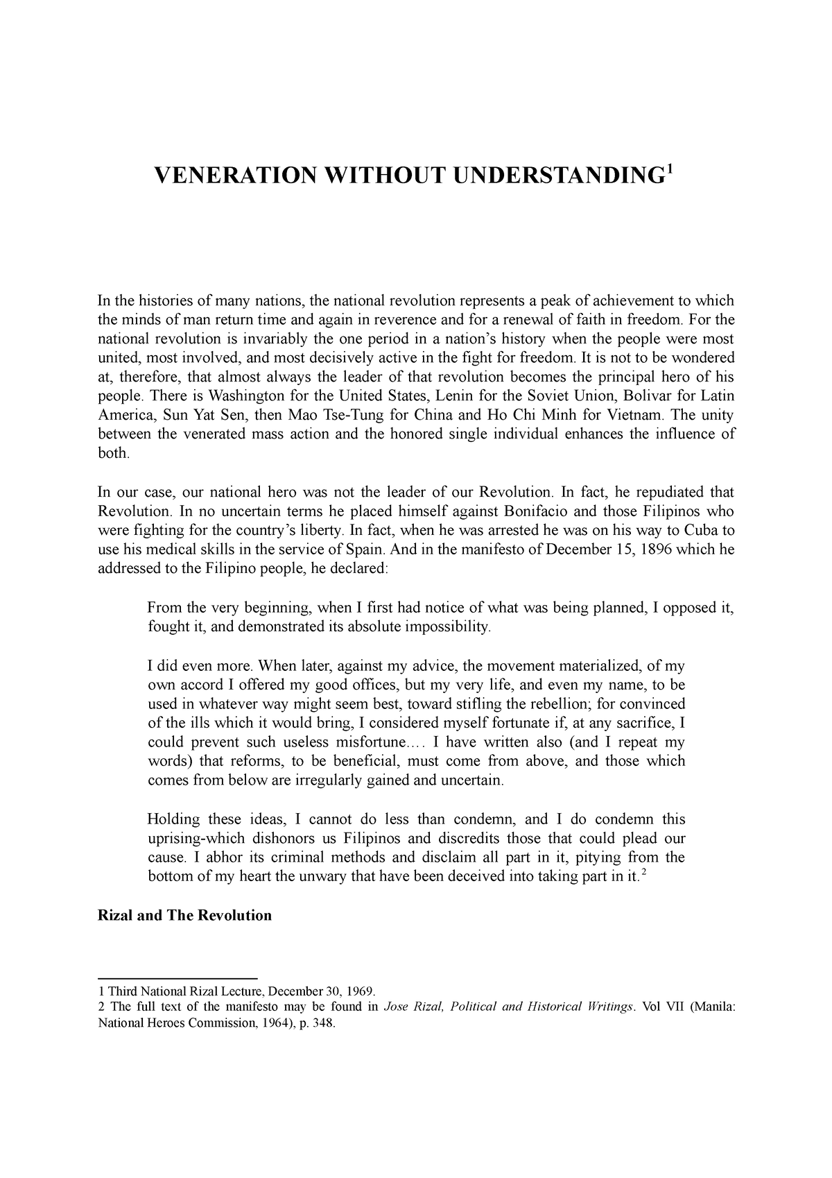 book review about veneration without understanding